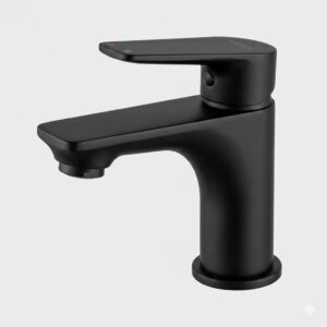 Luxus Black Basin Tap