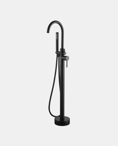Blu Motion Matte Black Free-Standing Bath Mixer