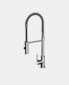 Blu Motion Chrome Spring-Neck Kitchen Mixer