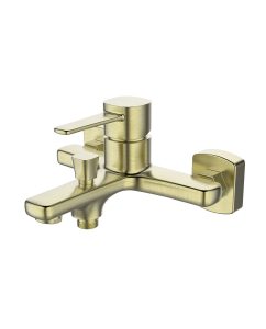 Blu Motion Brushed Brass Bath Mixer