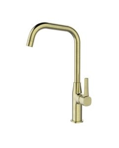 Blu Motion Brushed Brass Kitchen Deck Mixer