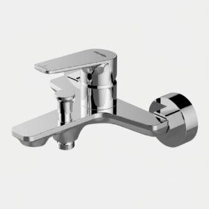 Luxus Chrome Wall-Mounted Bath & Shower Mixer Tap