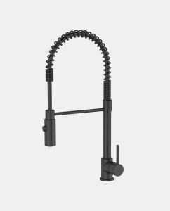 Blu Motion Luxus Black Spring-Neck Kitchen Mixer