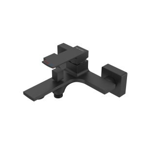 Blu Motion Quaddro Matte Black Bath Mixer