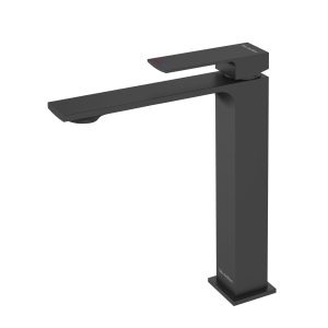 Blu Motion Quaddro Black High-Rise Basin Mixer