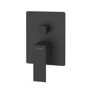 Blu Motion Quaddro Black Shower Diverter Mixer