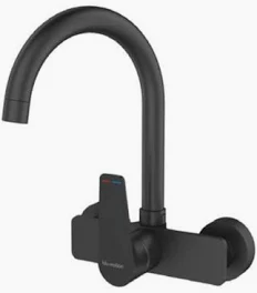 Blu Motion Luxus Black Wall-Mounted Kitchen Sink Mixer